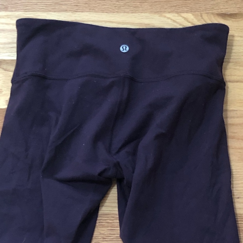 Lululemon wunder under low rise leggings in plum!